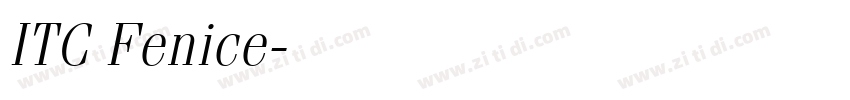 ITC Fenice字体转换